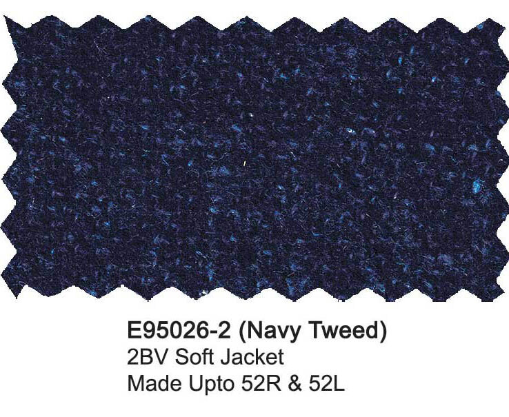 E95026-2-Enzo Wool Jacket-Navy Tweed