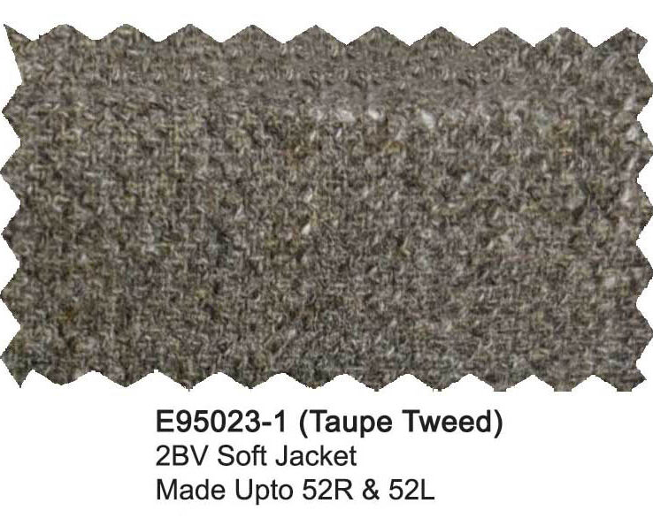 E95023-1-Enzo Wool Jacket-Taupe Tweed