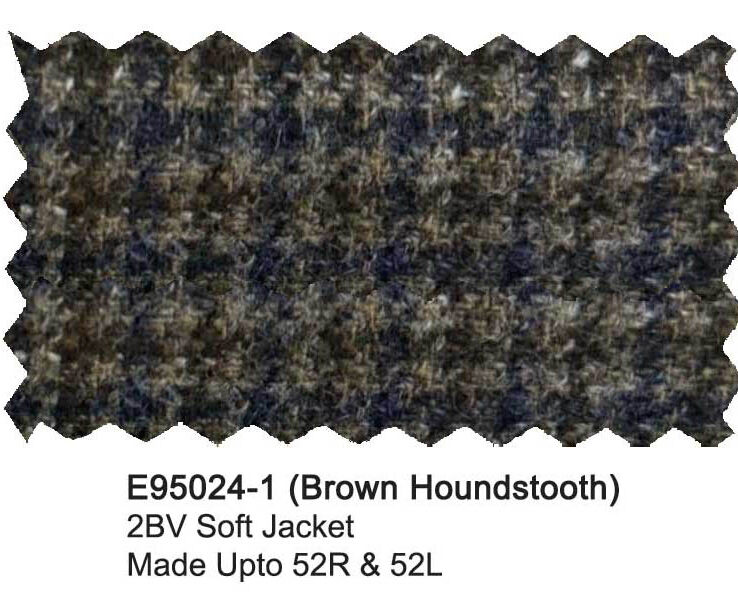 E95024-1-Enzo Wool Jacket-Brown Houndstooth