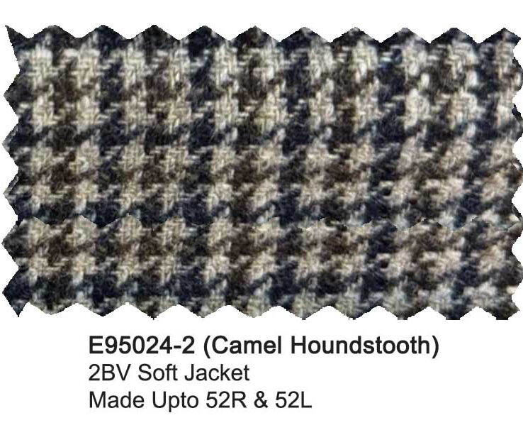 E95024-2-Enzo Wool Jacket-Camel Houndstooth