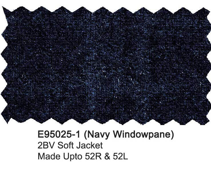 E95025-1-Enzo Wool Jacket-Navy Windowpane