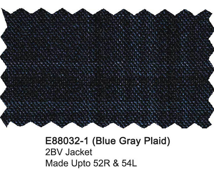 E88032-1-Enzo Wool Jacket-Blue Gray Plaid
