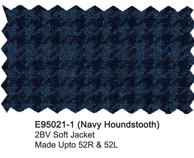 E95021-1-Enzo Wool Jacket-Navy Houndstooth
