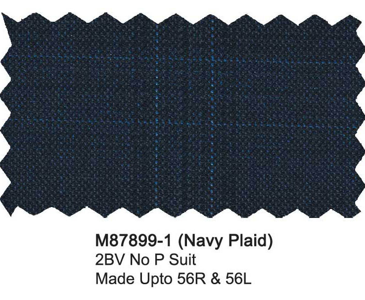 M87899-1-Mantoni Suit-Navy Plaid